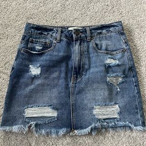 forever 21 jean skirt